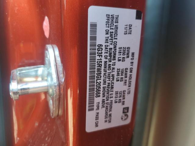 2016 CHEVROLET SS - 6G3F15RW8GL205668