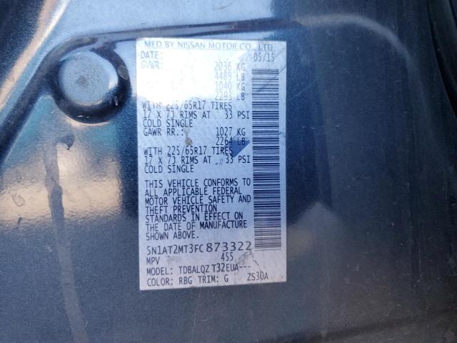 2015 NISSAN ROGUE S - 5N1AT2MT3FC873322