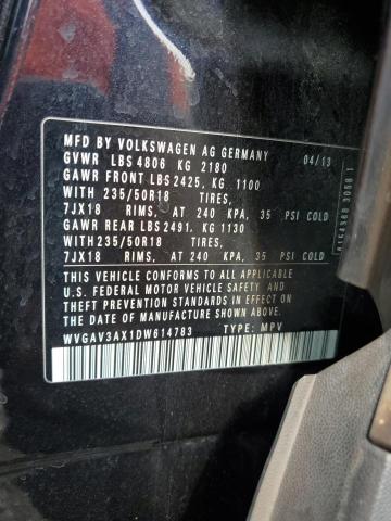 VIN WVGAV3AX1DW614783 2013 Volkswagen Tiguan, S no.13