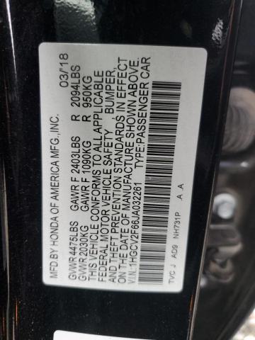 2018 HONDA ACCORD - 1HGCV2F66JA032261