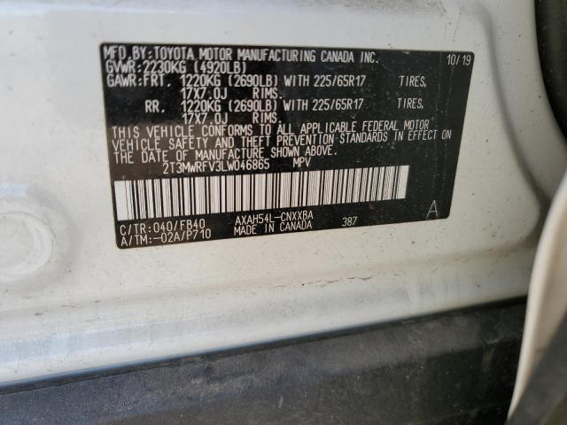 VIN 2T3MWRFV3LW046865 2020 Toyota RAV4, LE no.13