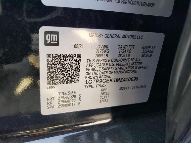 2021 GMC SIERRA K15 - 1GTP9GEK1MZ410699