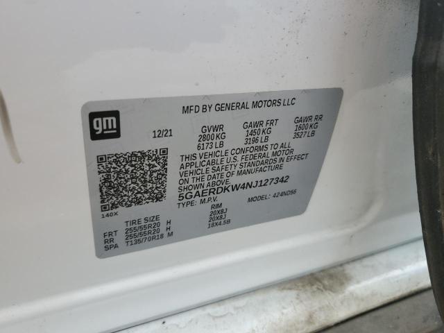 2022 BUICK ENCLAVE AV - 5GAERDKW4NJ127342