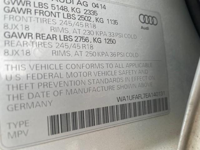 VIN WA1UFAFL7EA140131 2014 Audi A4, Premium Plus no.10