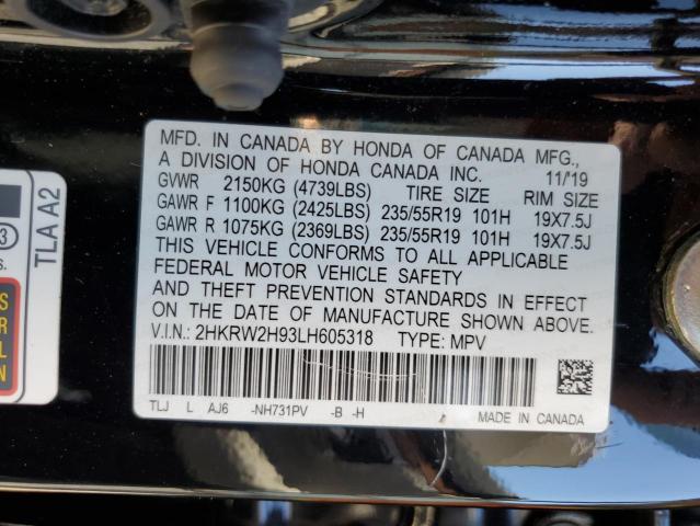 2020 HONDA CR-V TOURI - 2HKRW2H93LH605318