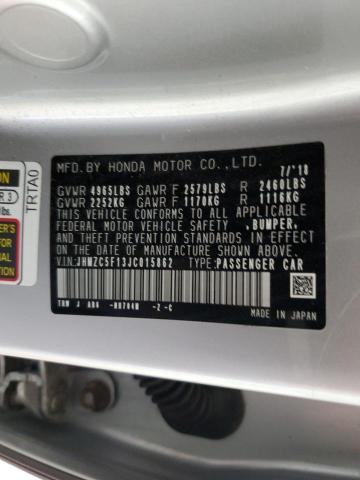 2018 HONDA CLARITY JHMZC5F13JC015862