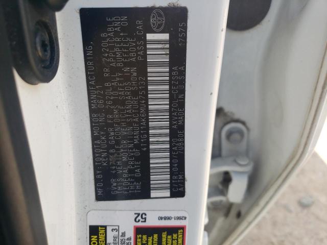 2021 TOYOTA CAMRY SE - 4T1G11AK6MU475132
