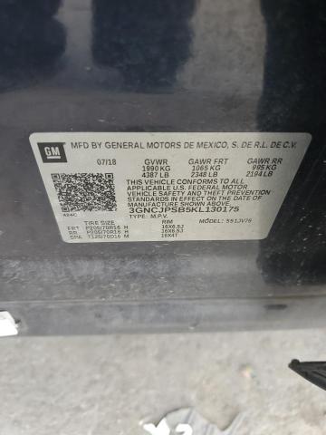 2019 CHEVROLET TRAX 1LT - 3GNCJPSB5KL130175
