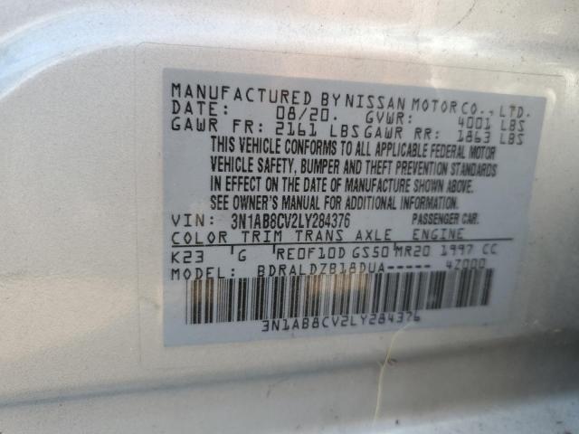 2020 NISSAN SENTRA SV - 3N1AB8CV2LY284376