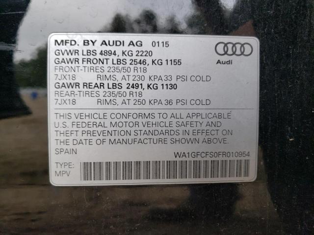 2015 AUDI Q3 PRESTIG - WA1GFCFS0FR010954