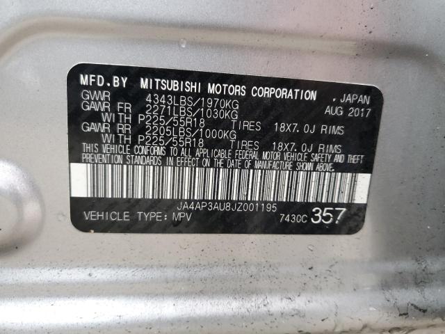 2018 MITSUBISHI OUTLANDER - JA4AP3AU8JZ001195