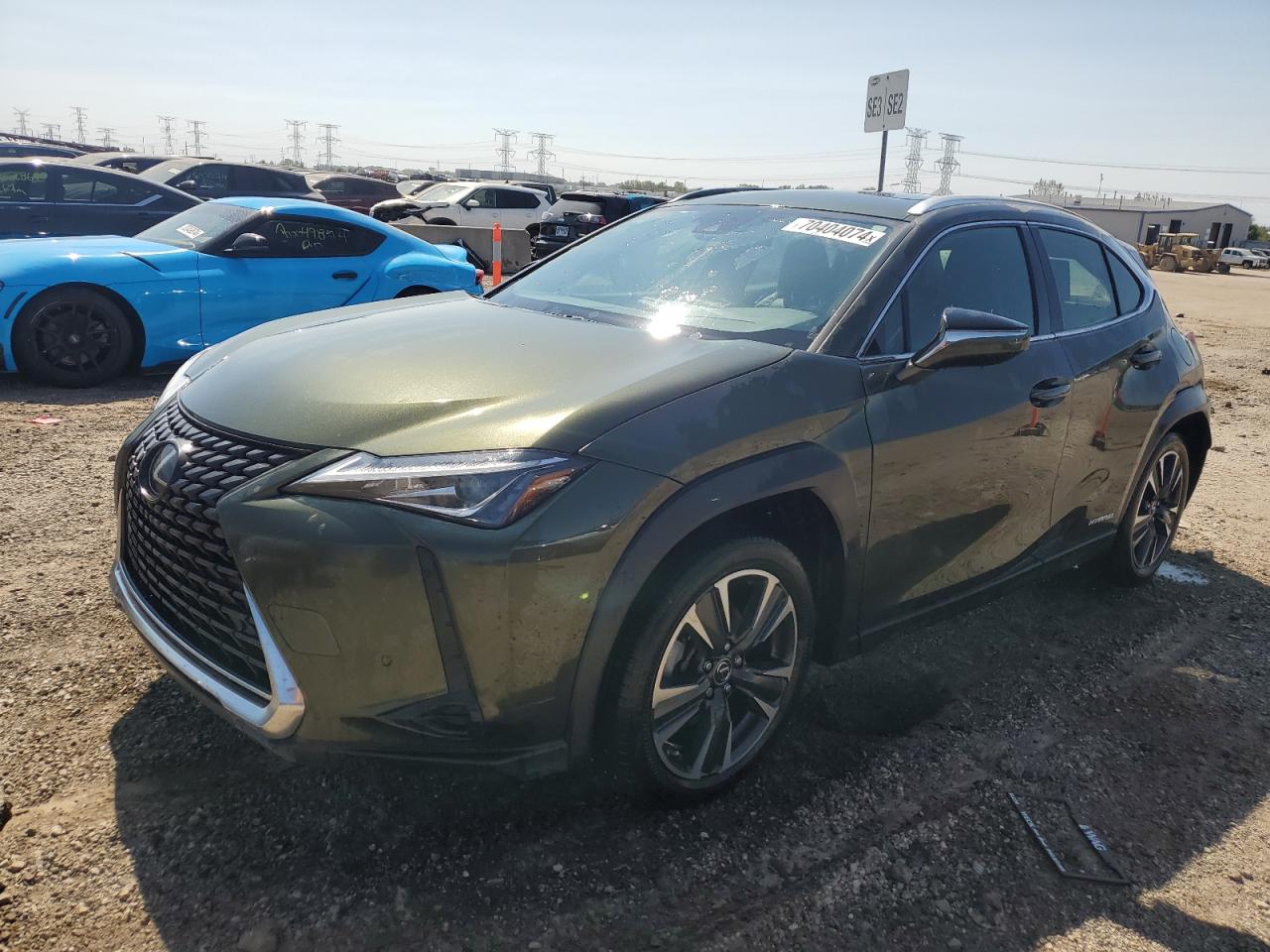 LEXUS UX 250H 2020 green  hybrid engine JTHP9JBH7L2031458 photo #1