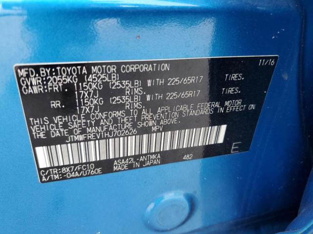 2017 TOYOTA RAV4 XLE - JTMWFREV1HJ702626