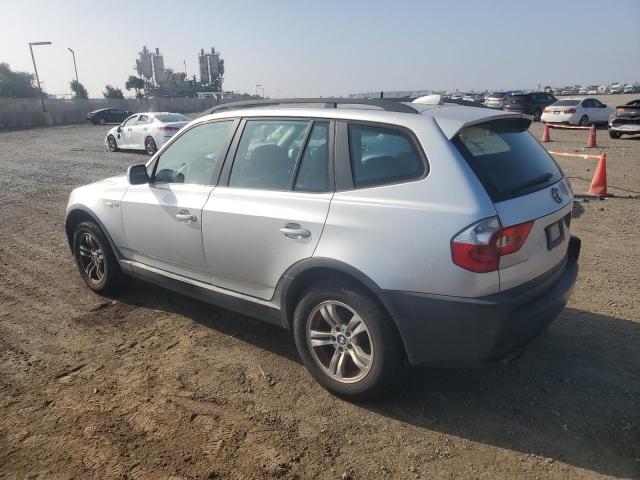 BMW X3 3.0I 2005 silver 4dr spor gas WBXPA93465WD17225 photo #3