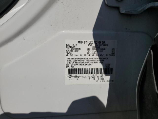 2019 FORD EDGE SEL - 2FMPK4J97KBC03431