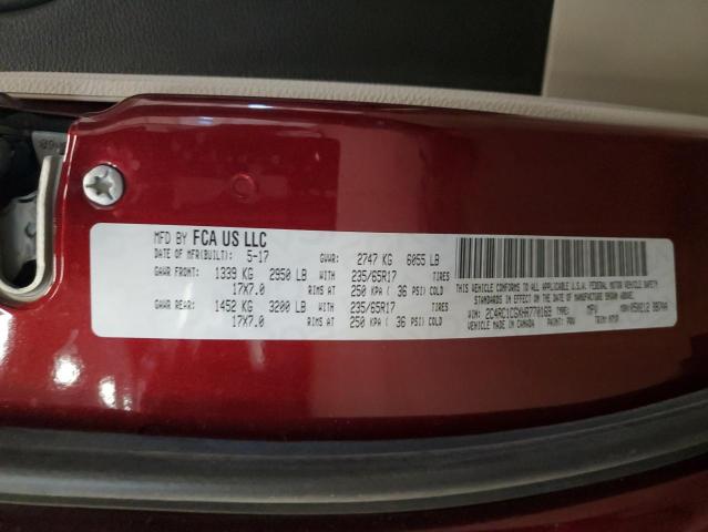 2017 CHRYSLER PACIFICA L - 2C4RC1CGXHR770169