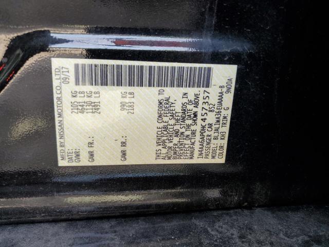 2017 NISSAN MAXIMA 3.5 - 1N4AA6AP0HC457357