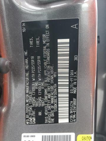 VIN 5TDDK3DC1FS094784 2015 Toyota Sienna, Xle no.13