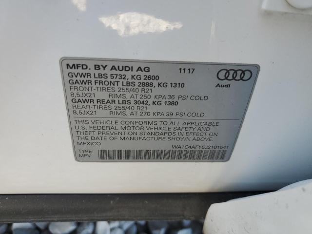 VIN WA1C4AFY5J2101541 2018 AUDI SQ5 no.12