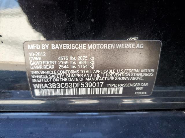 VIN WBA3B3C53DF539017 2013 BMW 3 Series, 328 XI no.12