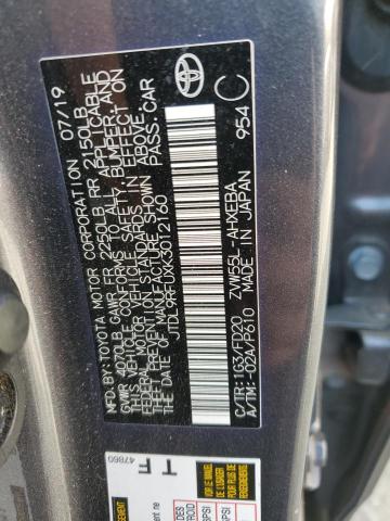 2019 TOYOTA PRIUS - JTDL9RFUXK3012160