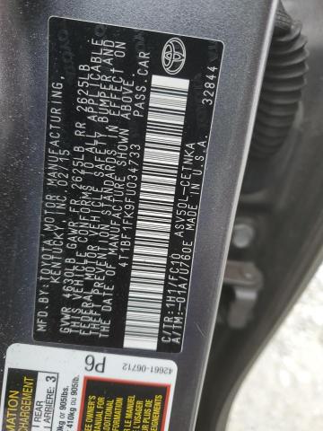 2015 TOYOTA CAMRY LE - 4T1BF1FK9FU034733