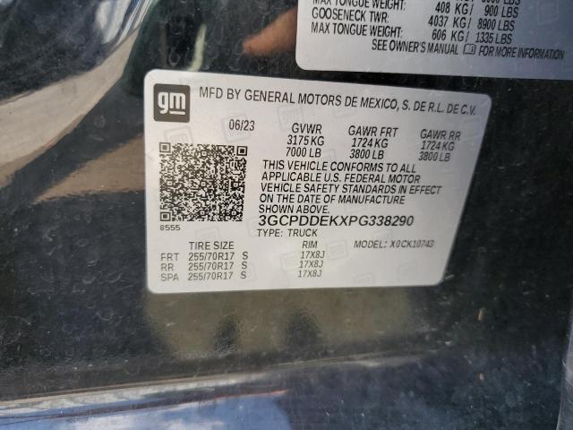 2023 CHEVROLET SILVERADO - 3GCPDDEKXPG338290