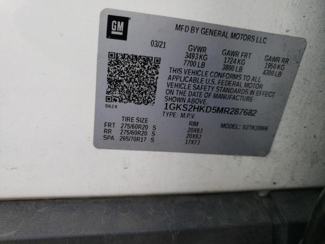 2021 GMC YUKON XL K - 1GKS2HKD5MR287682