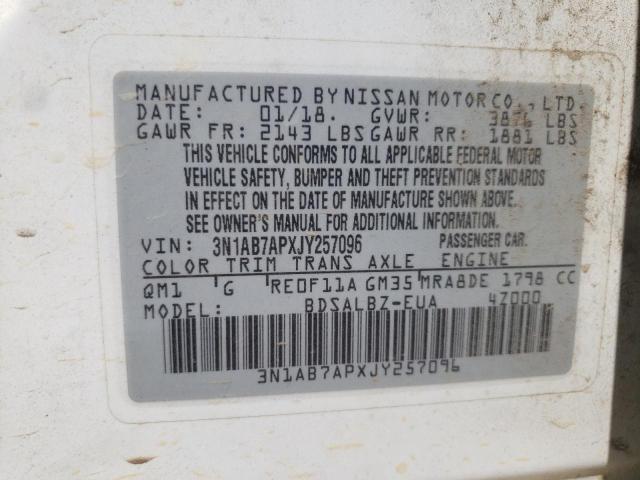 2018 NISSAN SENTRA S - 3N1AB7APXJY257096