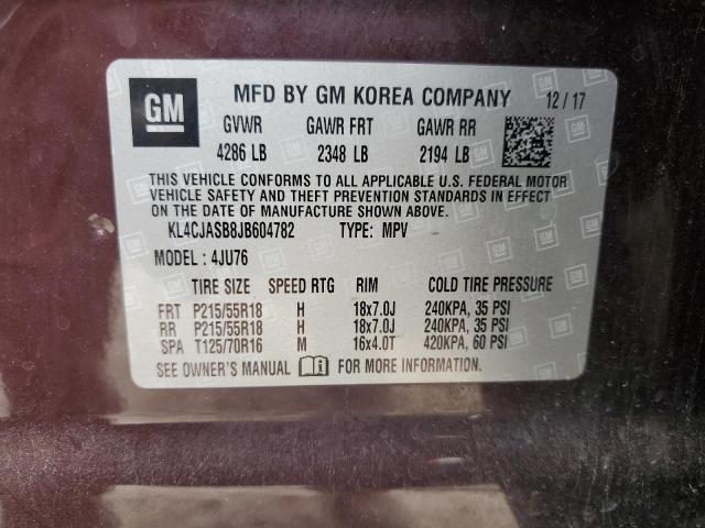 2018 BUICK ENCORE PRE - KL4CJASB8JB604782