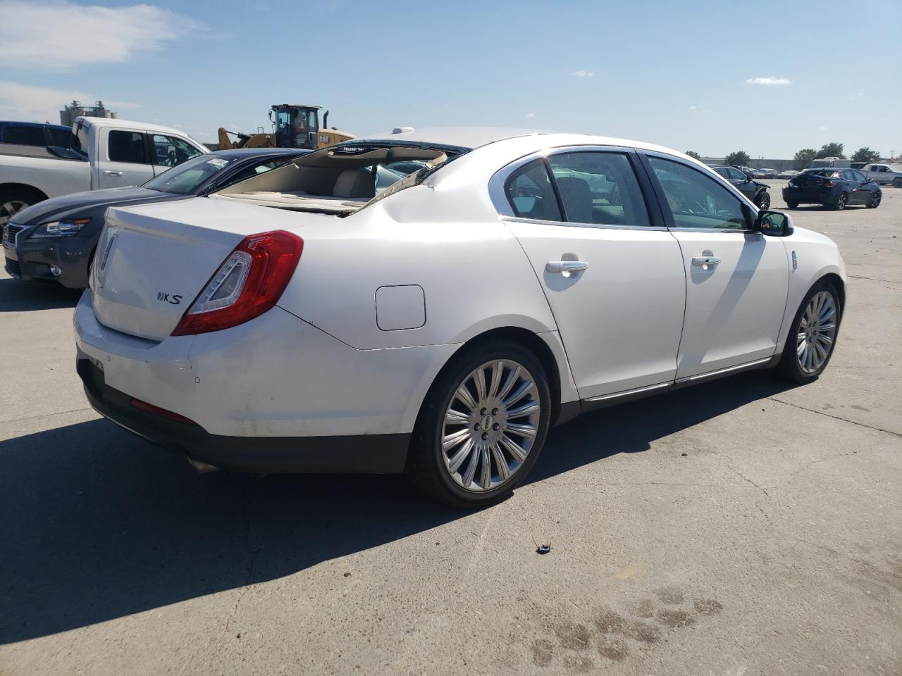 LINCOLN MKS 2013 white  gas 1LNHL9DK5DG615954 photo #4