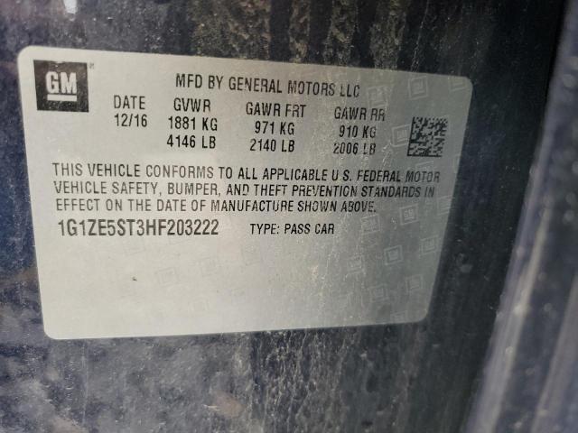 2017 CHEVROLET MALIBU LT - 1G1ZE5ST3HF203222