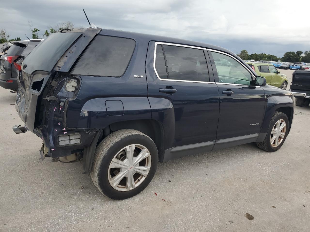 GMC TERRAIN SL 2017 blue  flexible fuel 2GKALMEK6H6282214 photo #4