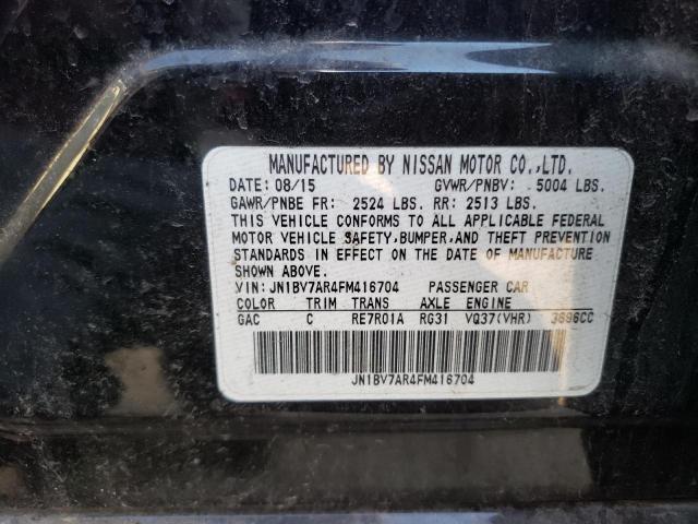 2015 INFINITI Q50 BASE - JN1BV7AR4FM416704