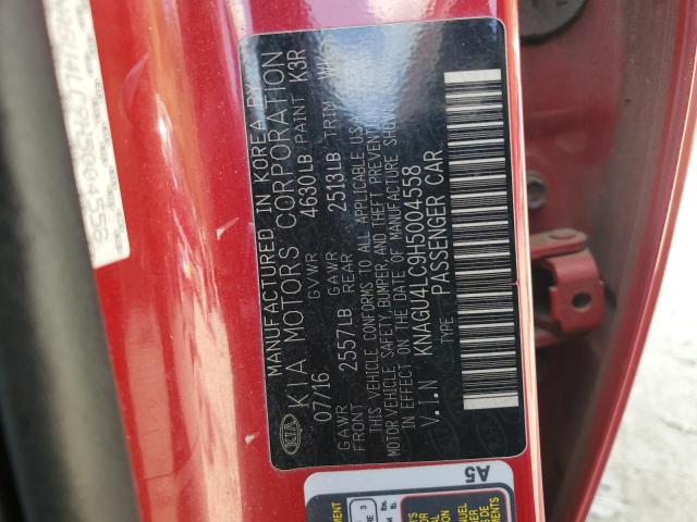 2017 KIA OPTIMA HYB - KNAGU4LC9H5004558