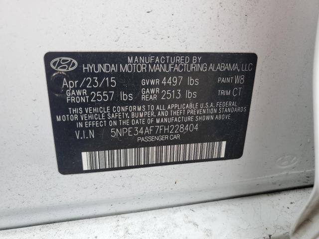 2015 HYUNDAI SONATA SPO - 5NPE34AF7FH228404