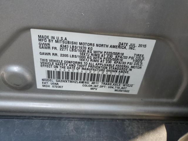2015 MITSUBISHI OUTLANDER - 4A4AR3AU0FE045182