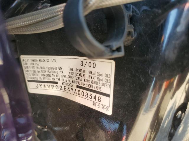 2000 YAMAHA XV1600 AL JYAVP02E4YA008548