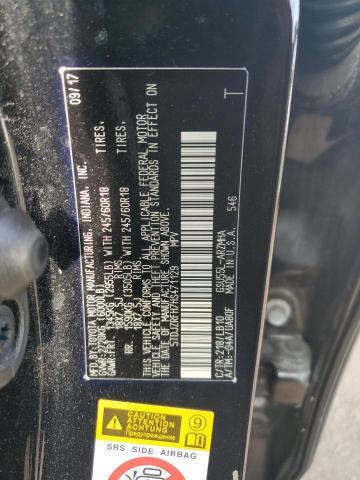 2017 TOYOTA HIGHLANDER - 5TDJZRFH7HS471129