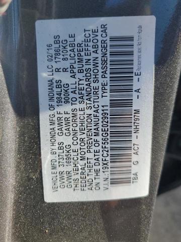 VIN 19XFC2F56GE029911 2016 Honda Civic, LX no.12