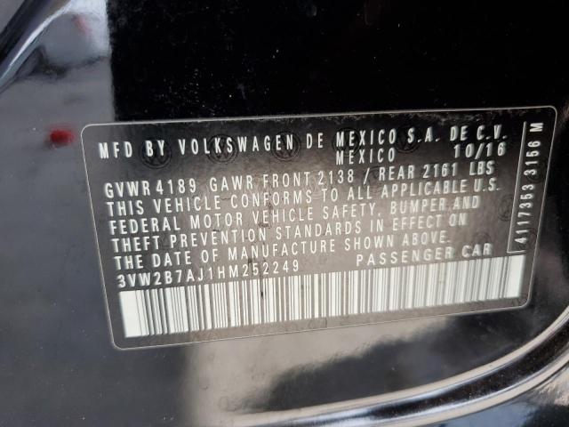 2017 VOLKSWAGEN JETTA S - 3VW2B7AJ1HM252249