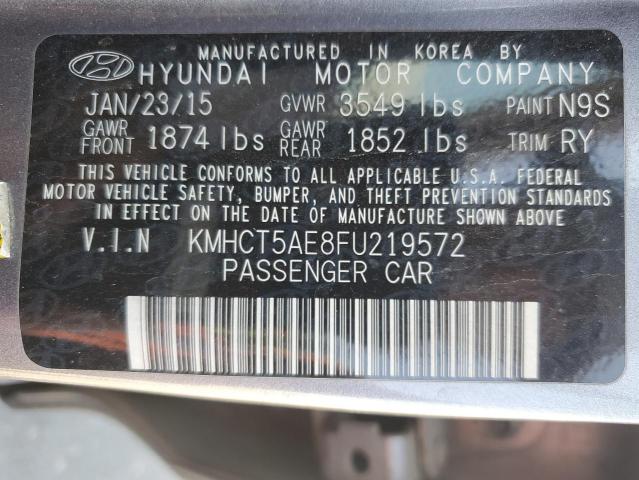 VIN KMHCT5AE8FU219572 2015 HYUNDAI ACCENT no.12