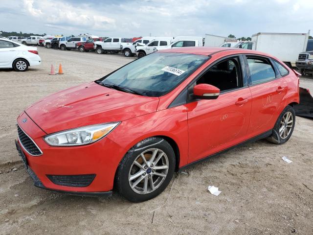 FORD FOCUS SE 2017 red  gas 1FADP3F26HL239107 photo #1