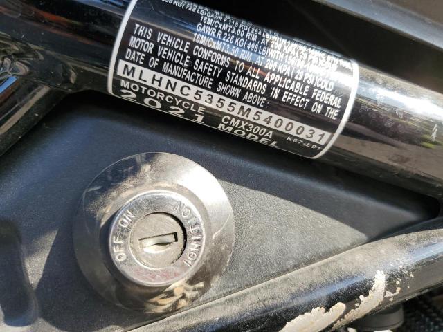 2021 HONDA CMX300 A MLHNC5355M5400031