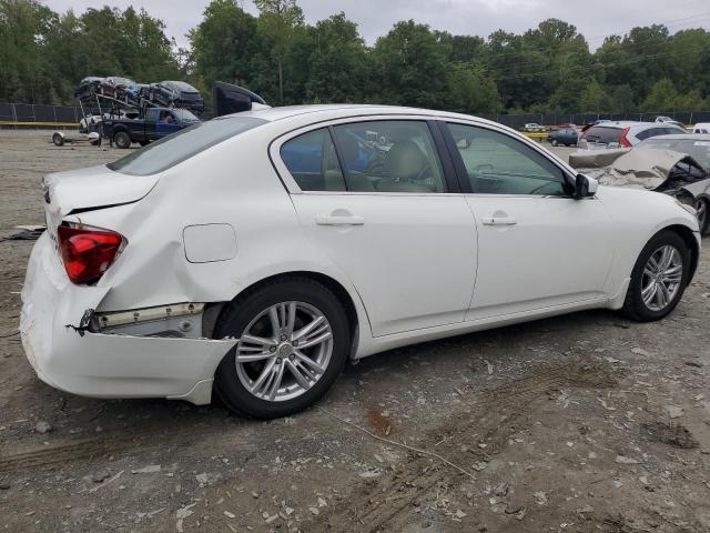 INFINITI G37 2013 white  gas JN1CV6AR9DM756684 photo #4