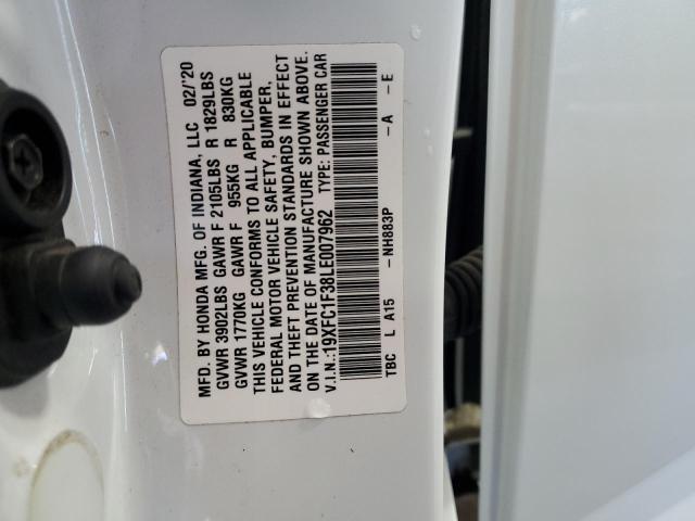 2020 HONDA CIVIC EX - 19XFC1F38LE007962