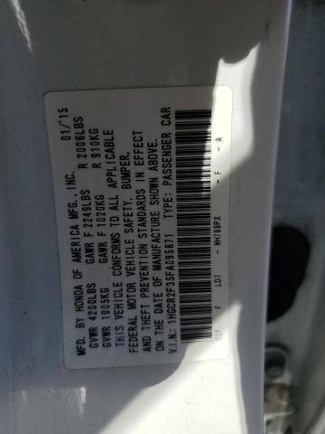 VIN 1HGCR2F35FA095871 2015 Honda Accord, LX no.12