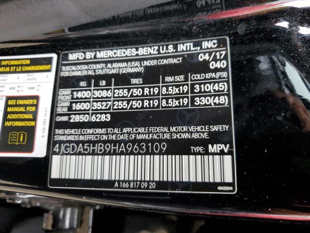 2017 MERCEDES-BENZ GLE 350 4M - 4JGDA5HB9HA963109