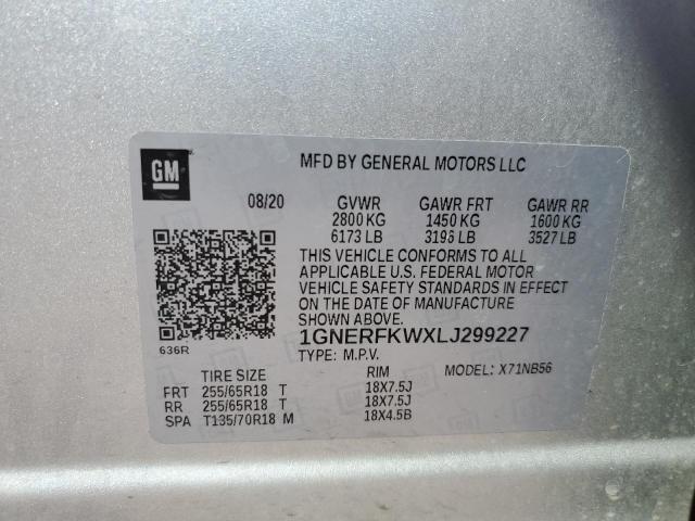 2020 CHEVROLET TRAVERSE L - 1GNERFKWXLJ299227