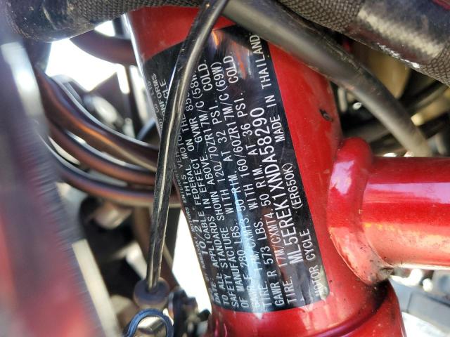 2022 KAWASAKI ER650 K ML5EREK1XNDA58290